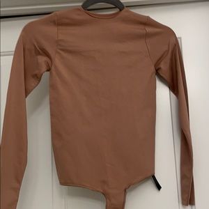 Tan skims bodysuit
